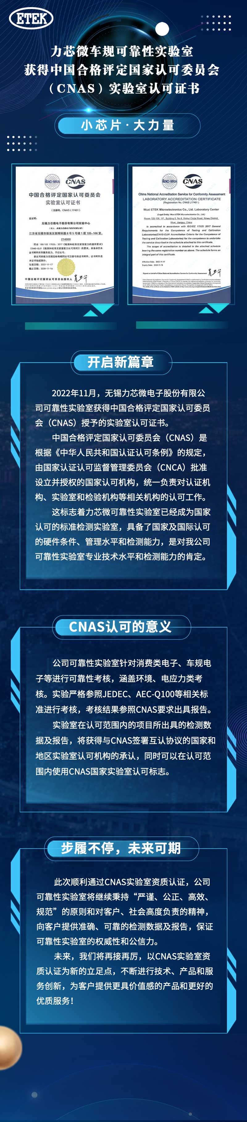 尊龙凯时人生就是博·中国车规可靠性实验室获得中国合格评定国家认可委员会（CNAS）实验室认可证书(图1)